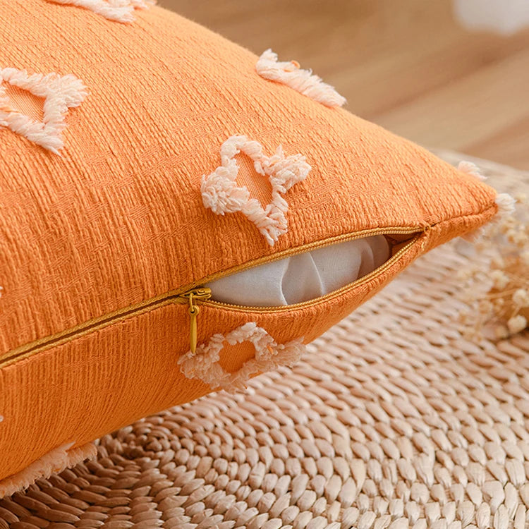 Capa de Almofada Jacquard Geométrica