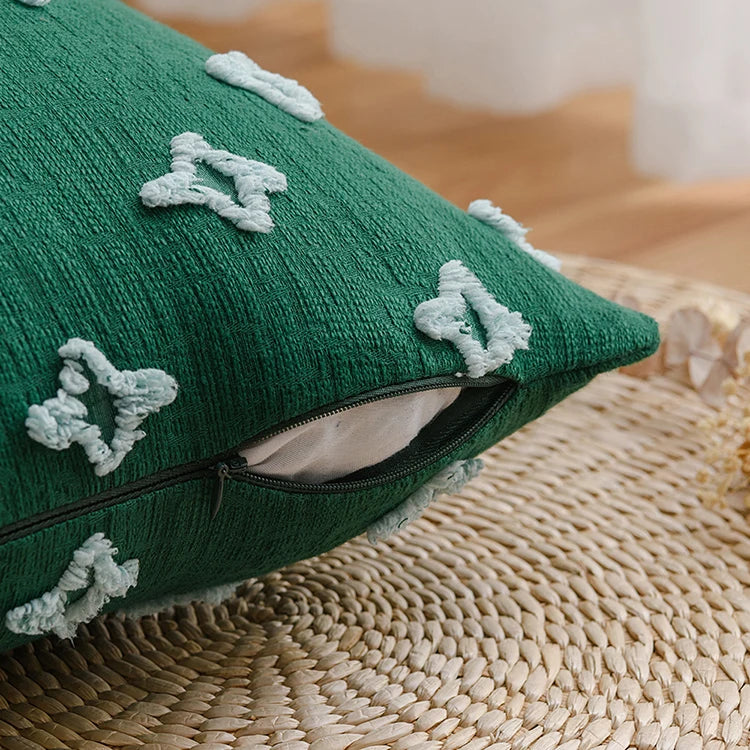 Capa de Almofada Jacquard Geométrica