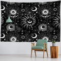 Tapete de parede Mandala Sol e Lua Black and White