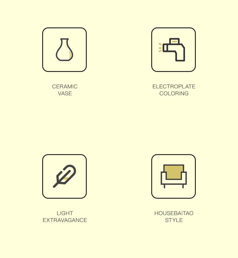 Vaso Decorativo Dourado Minimalista