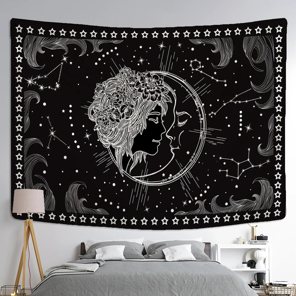 Tapete de Parede Sol & Lua Golden