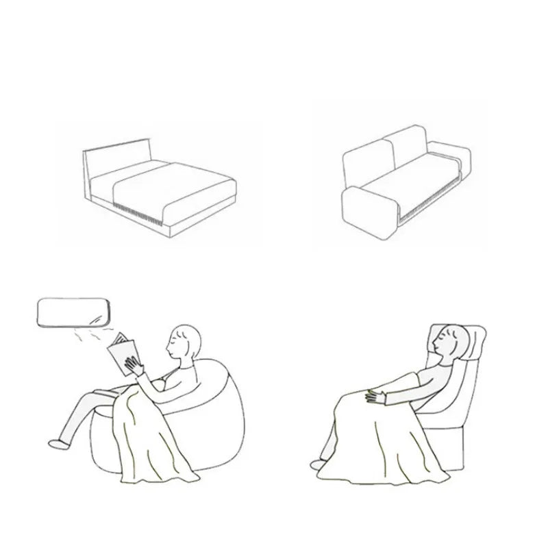 Manta Decorativa Texturizada para Sofá ou Cama