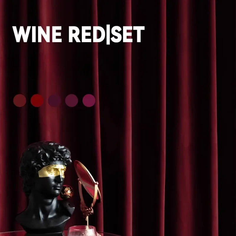 Cortina Veludo Burgundy Imperial