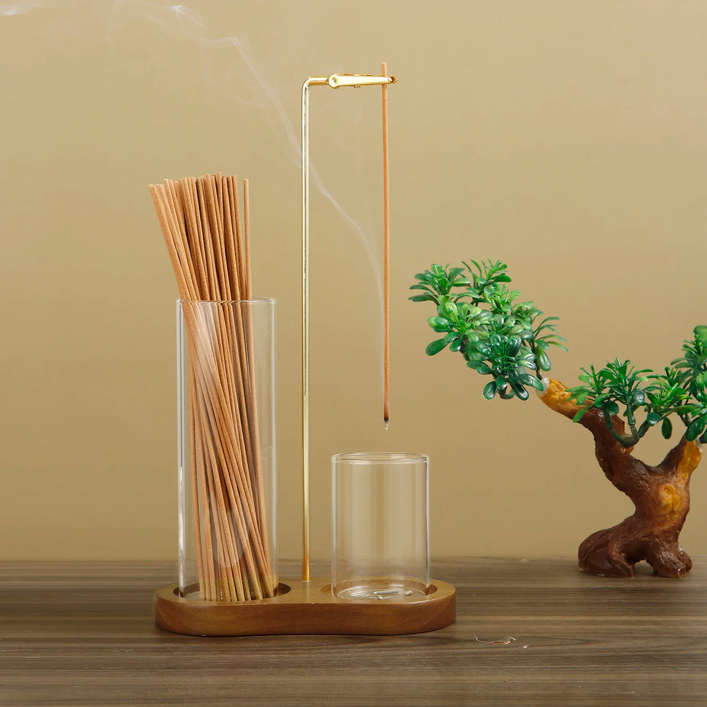 Porta-Incenso Zen com Coletor de Cinzas