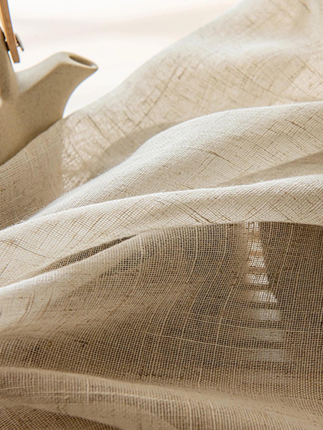 Cortina Linho Natural Rústica