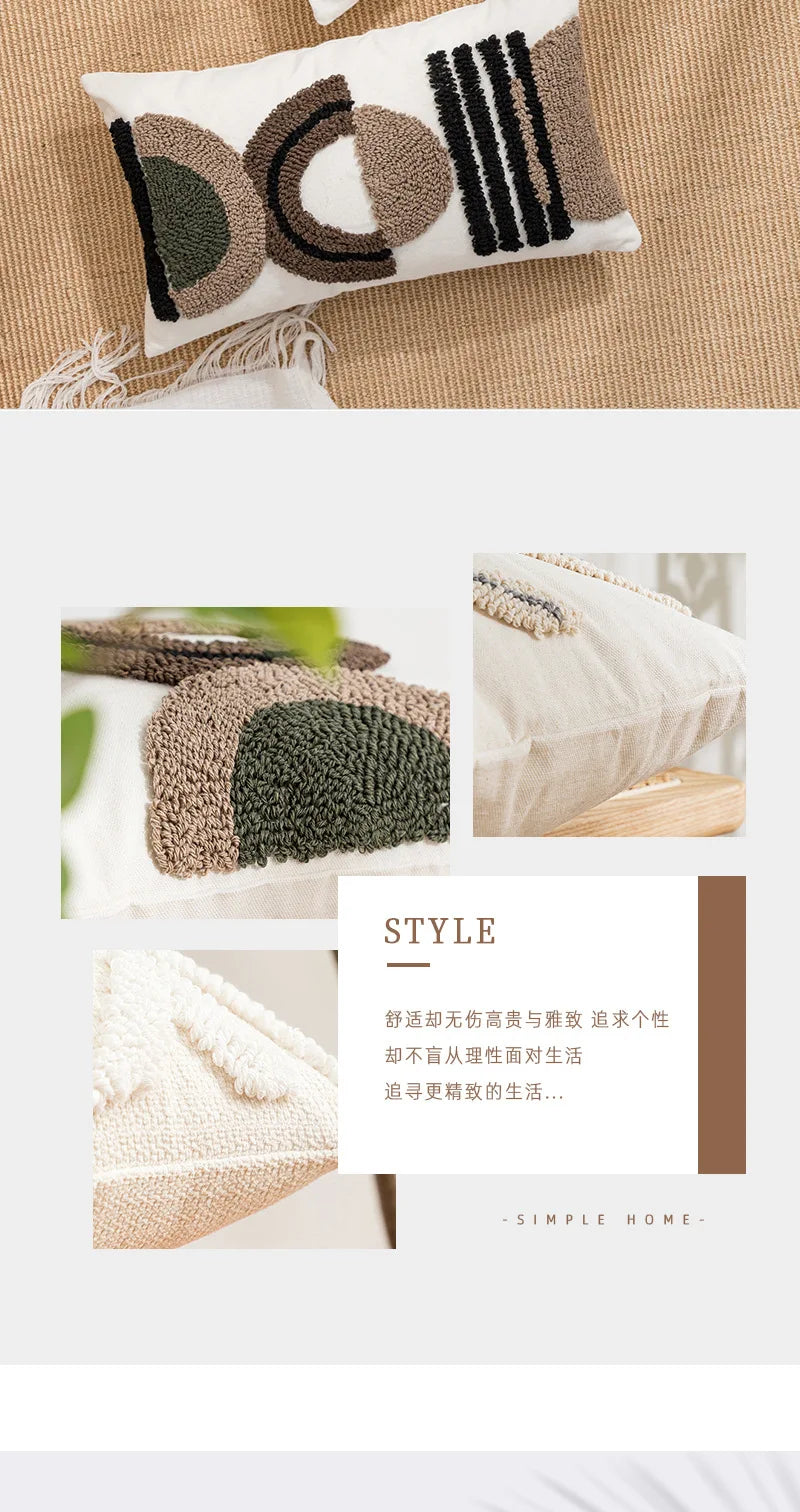 Capa de Almofada Wabi Sabi Bordada