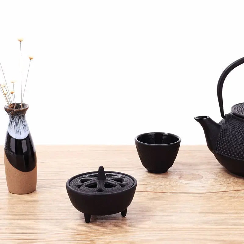 Queimador de Incenso em Ferro Fundido – Estilo Chinês Antigo