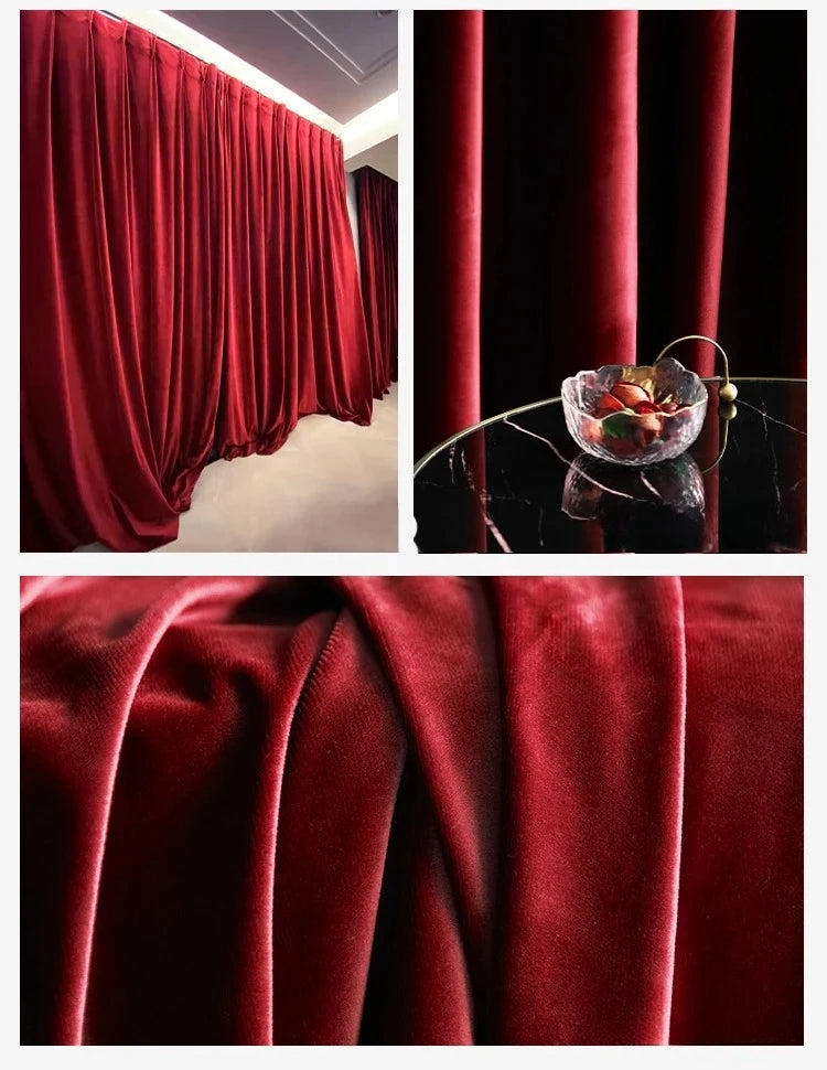 Cortina Veludo Burgundy Imperial