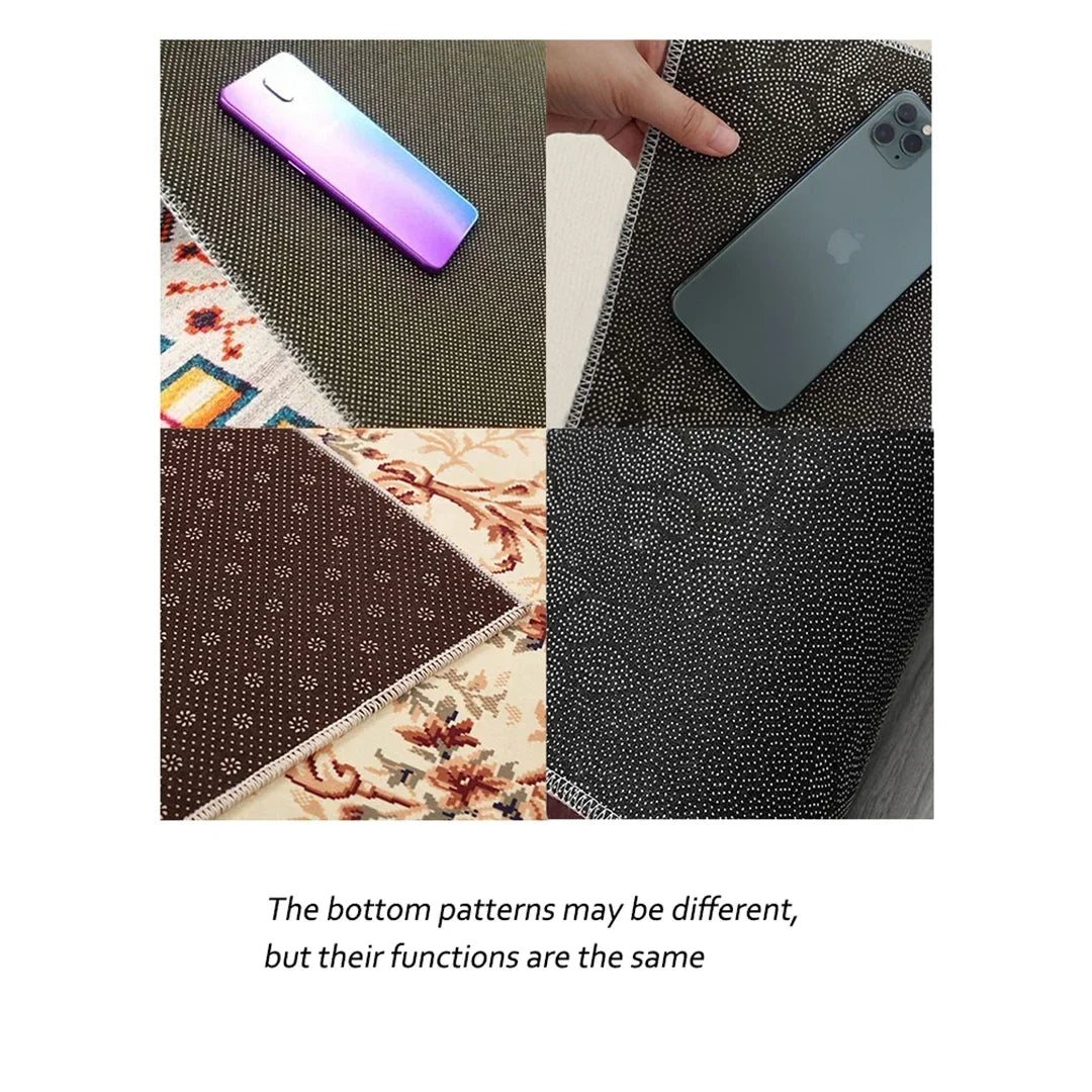 Tapete Moderno Geométrico Colorido para Sala – Antiderrapante e Lavável