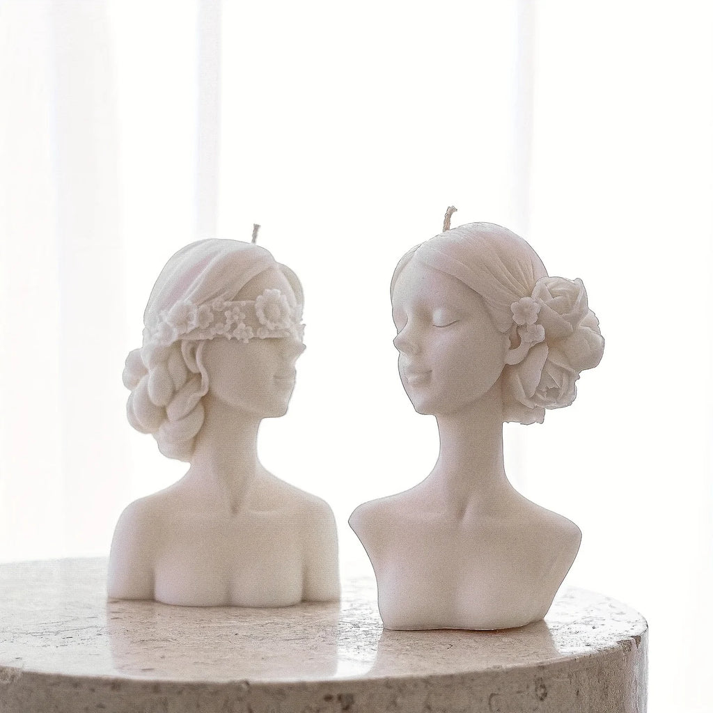 Molde de Silicone Busto Feminino – Vela Escultural 3D para Artesanato DIY