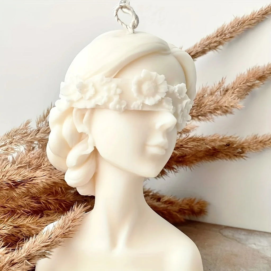 Molde de Silicone Busto Feminino – Vela Escultural 3D para Artesanato DIY