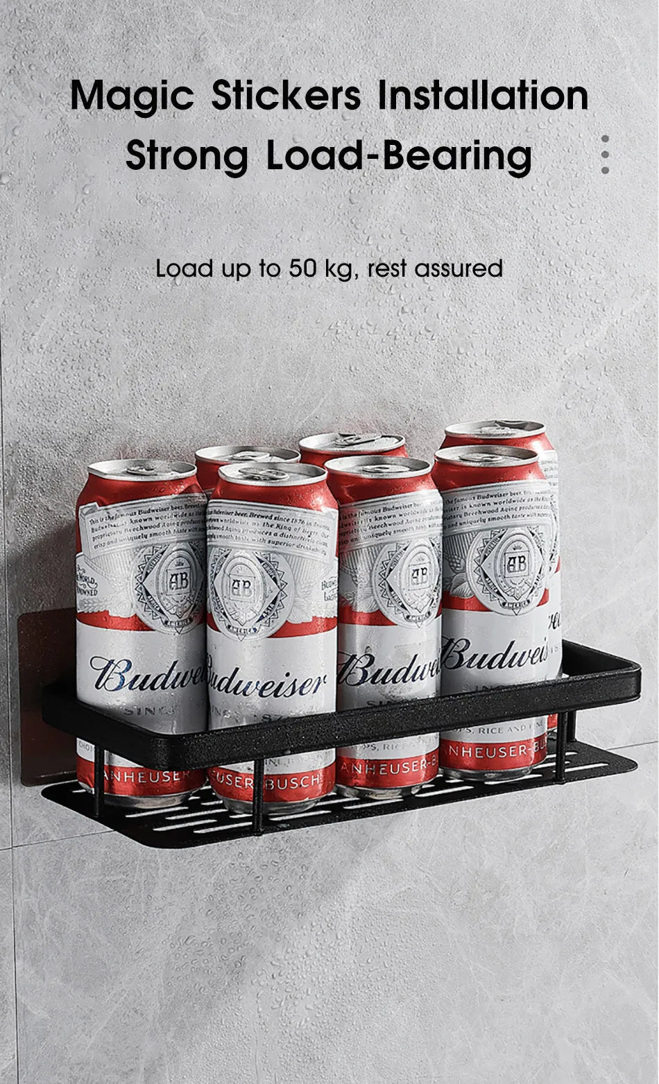 Prateleira de Canto para Banheiro Adesiva