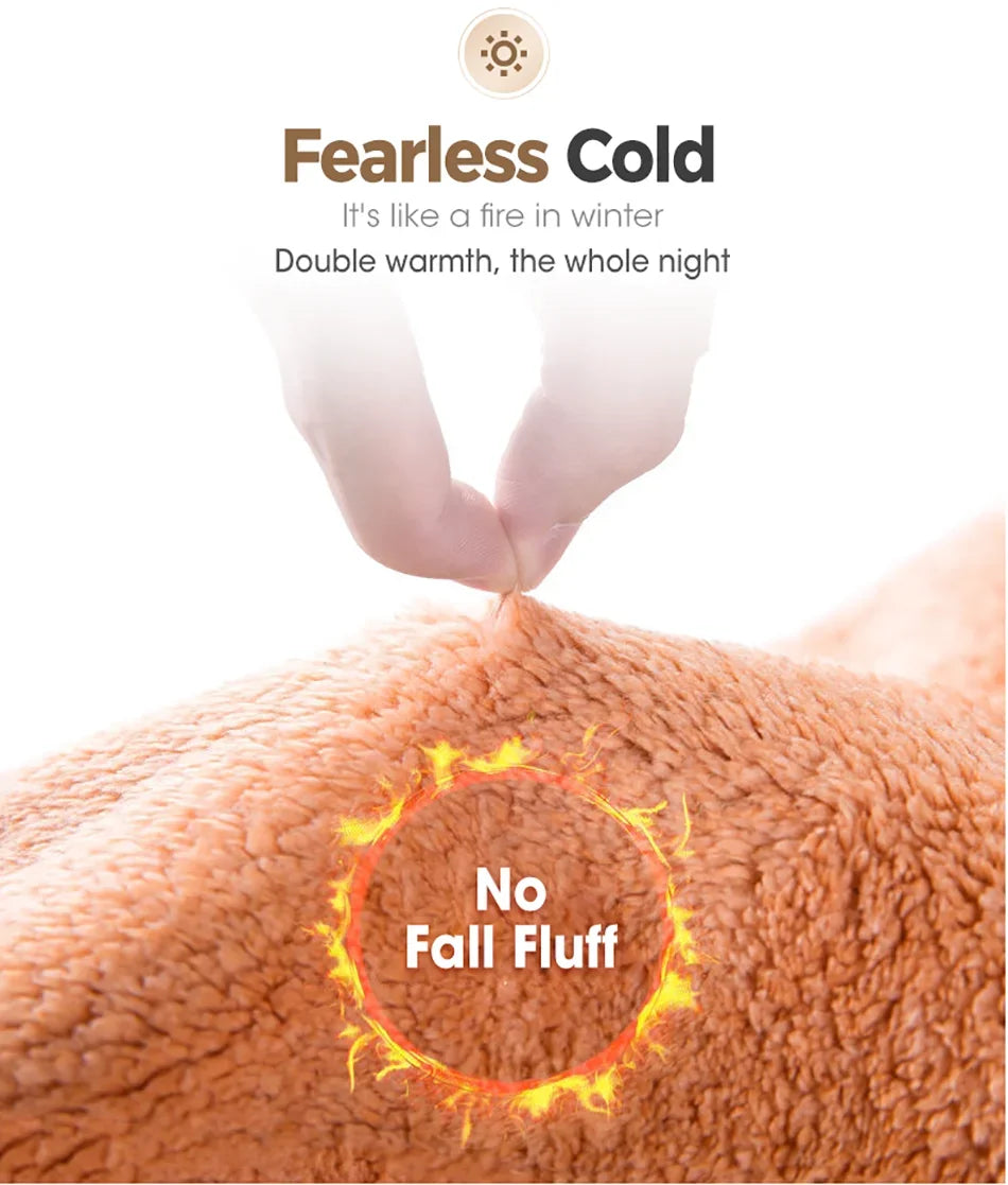 Manta Dupla Face com Toque de Pele de Cordeiro