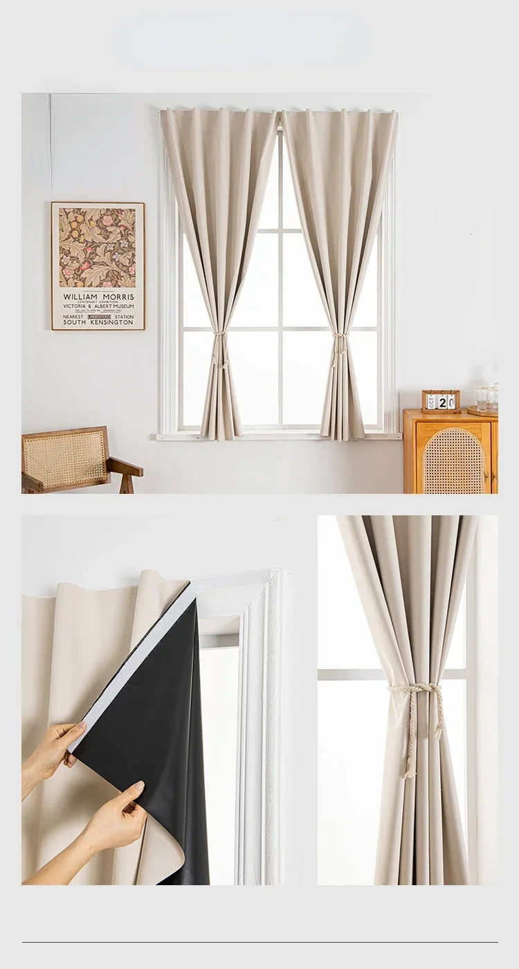 Cortina Blackout Adesiva 100% – Instalação Sem Furadeira