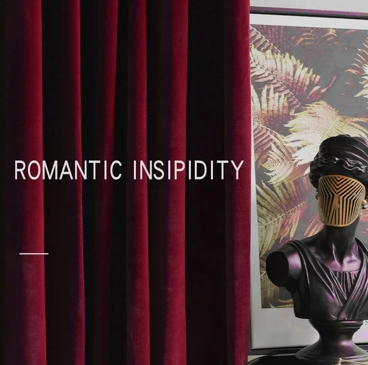 Cortina Veludo Burgundy Imperial