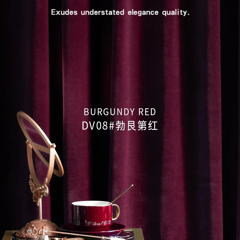 Cortina Veludo Burgundy Imperial