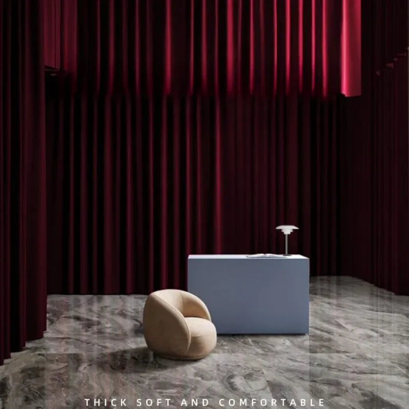 Cortina Veludo Burgundy Imperial