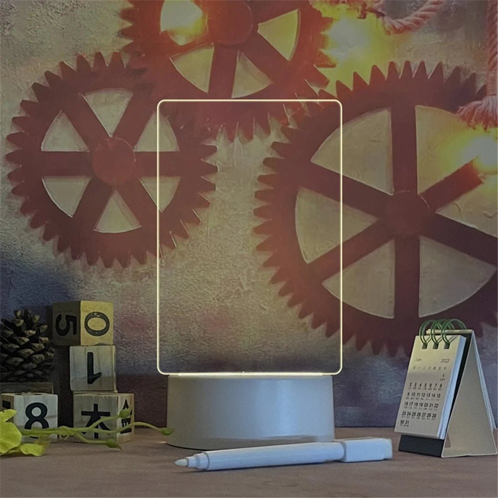 Luminária Mensagem LED Acrílica