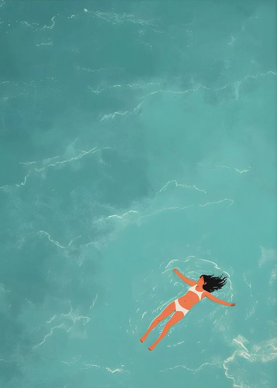 Kit Quadros Modernos Azul Praia