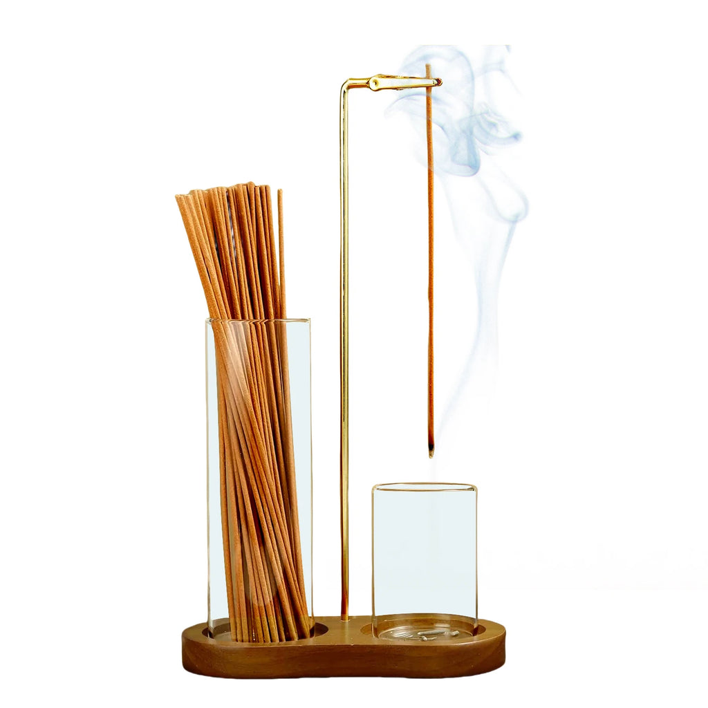 Porta-Incenso Zen com Coletor de Cinzas