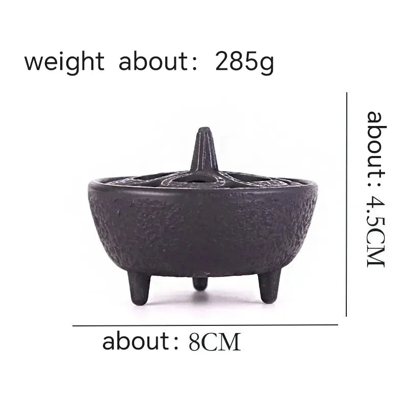Queimador de Incenso em Ferro Fundido – Estilo Chinês Antigo