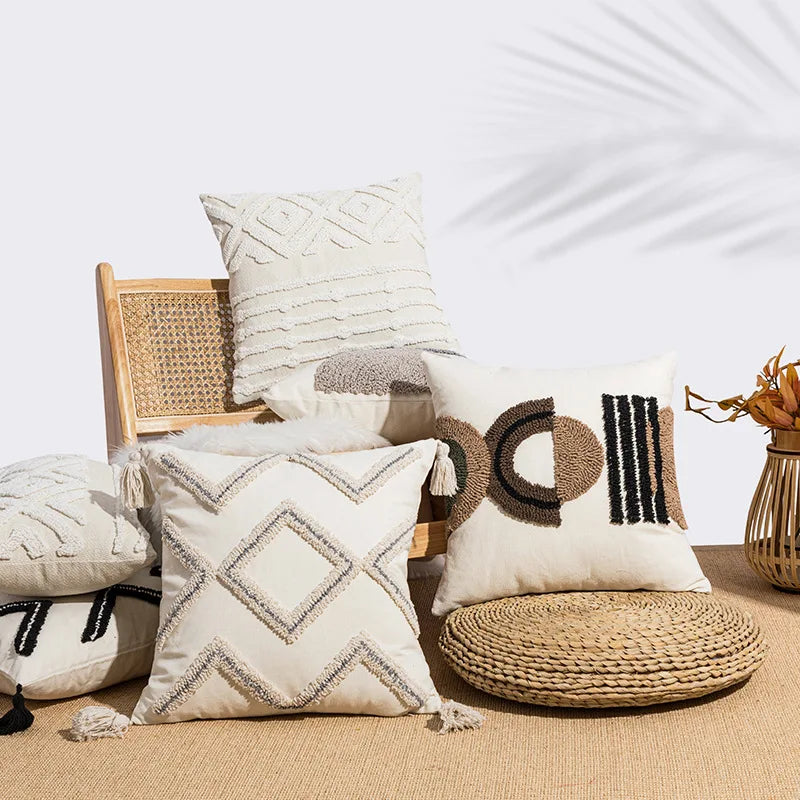 Capa de Almofada Wabi Sabi Bordada