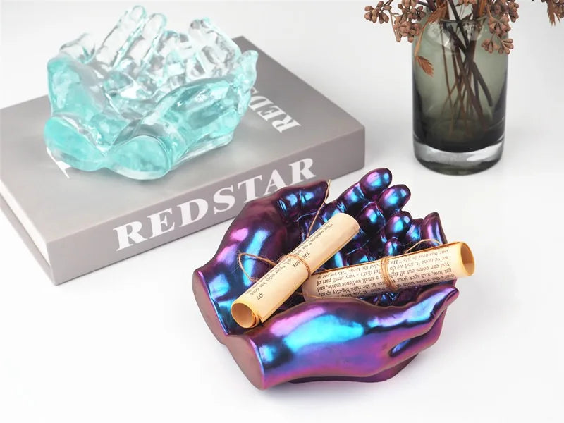 Molde de Silicone Mãos – Porta-Velas, Joias e Artesanato em Resina (DIY)