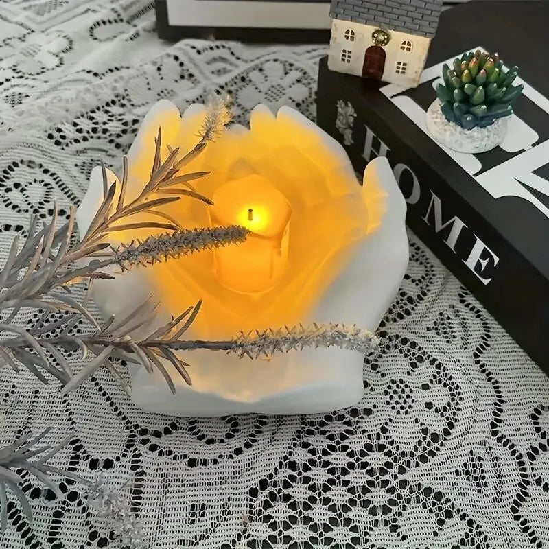 Molde de Silicone Mãos – Porta-Velas, Joias e Artesanato em Resina (DIY)
