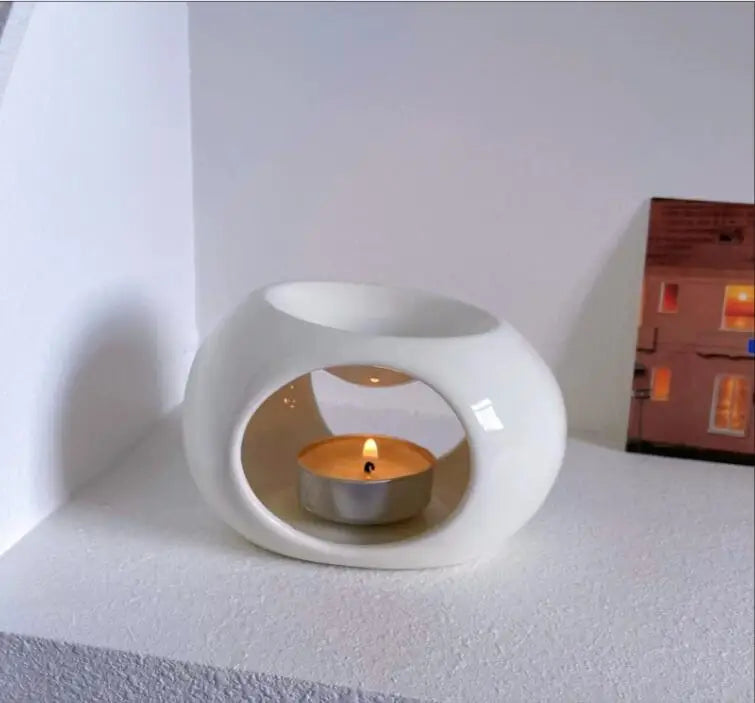 Queimador Aromático em Cerâmica para Velas