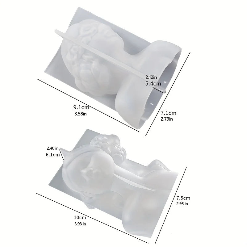 Molde de Silicone Busto Feminino – Vela Escultural 3D para Artesanato DIY