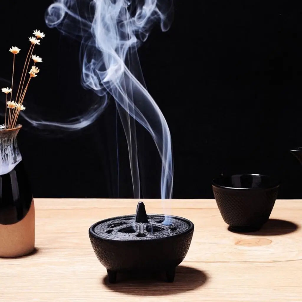 Queimador de Incenso em Ferro Fundido – Estilo Chinês Antigo