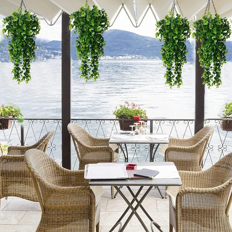 Folhagem Artificial Pendente de Eucalipto – 75 cm