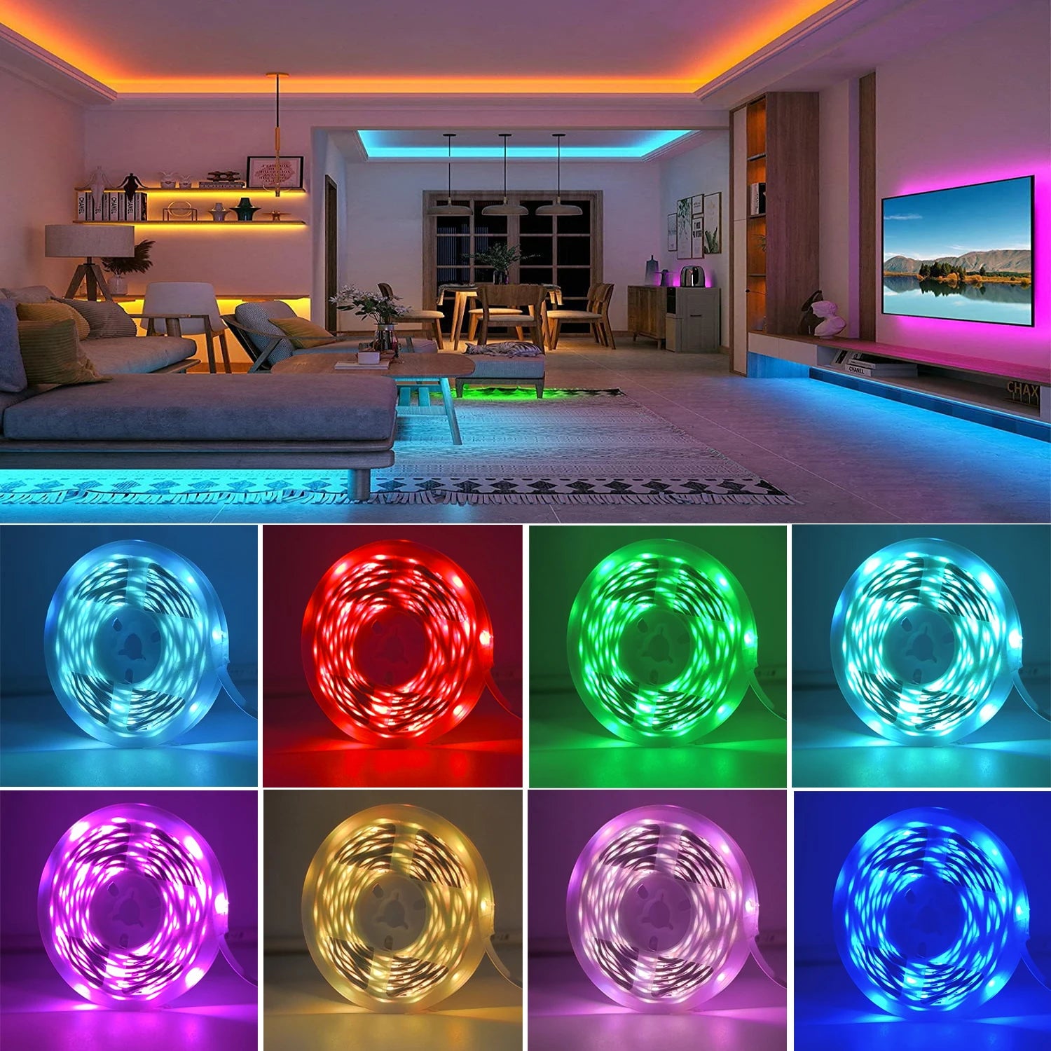 Fita LED RGB Inteligente com App + Controle