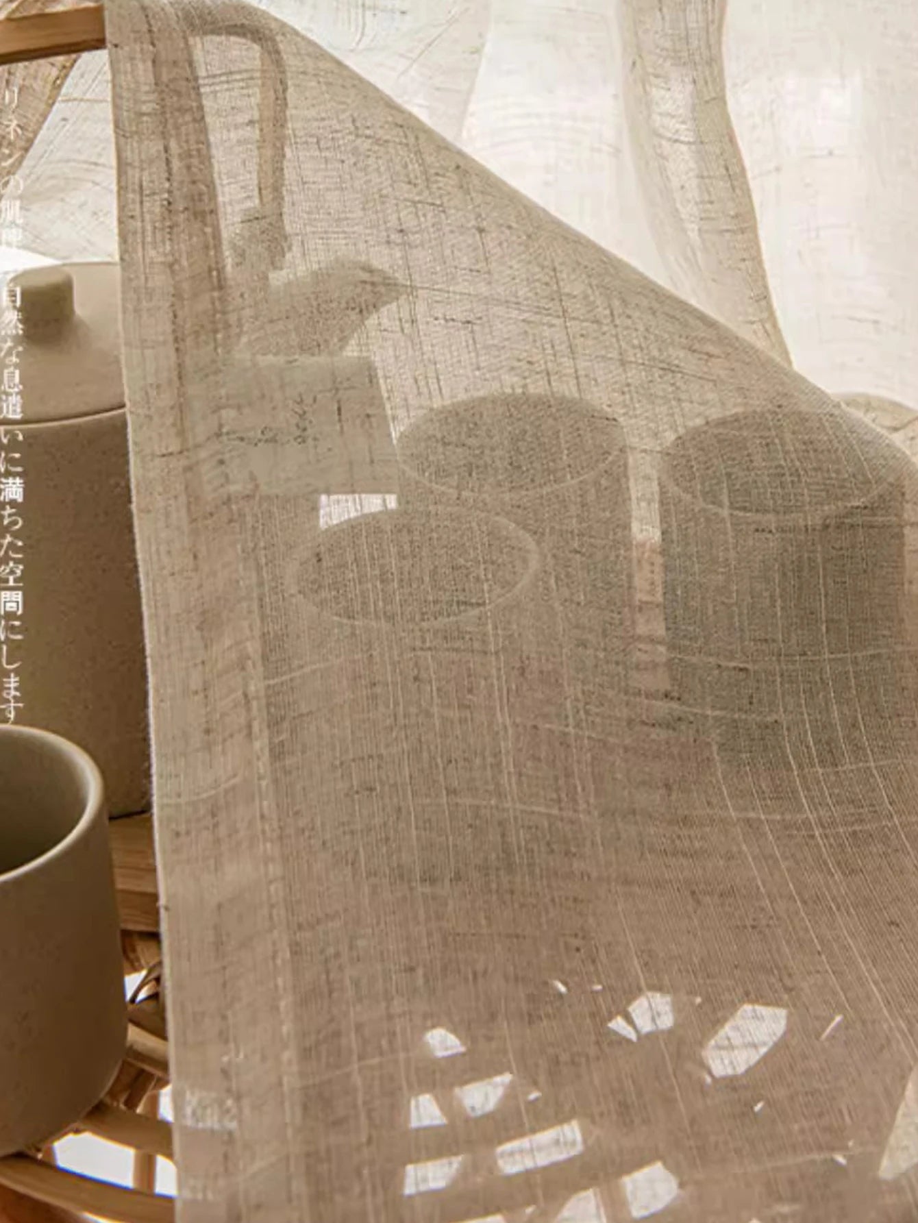 Cortina Linho Natural Rústica