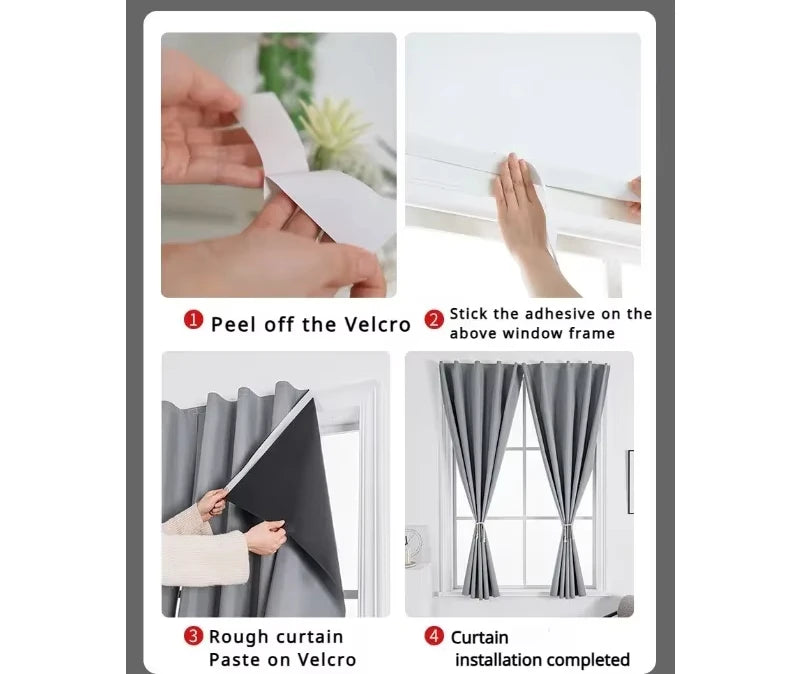 Cortina Blackout Adesiva 100% – Instalação Sem Furadeira