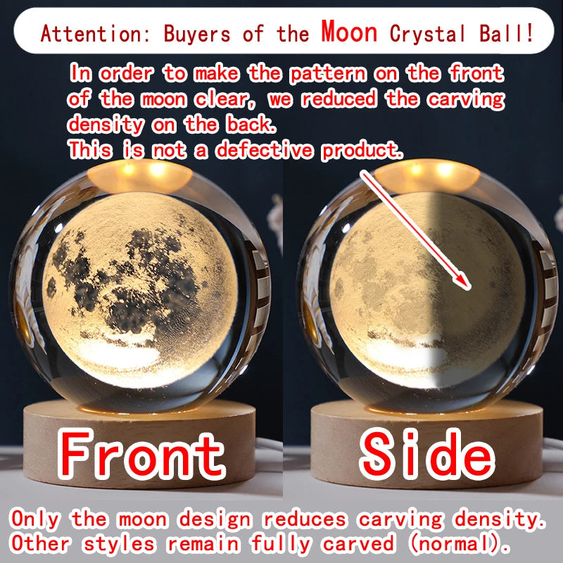 Luminária Globo Galáxia 3D