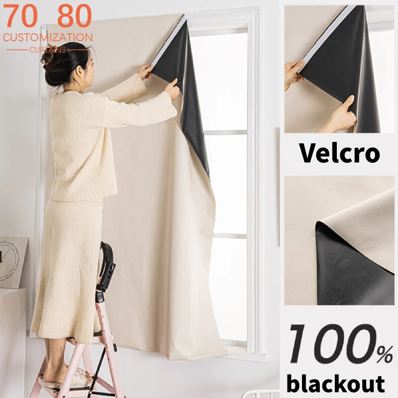 Cortina Blackout Adesiva 100% – Instalação Sem Furadeira