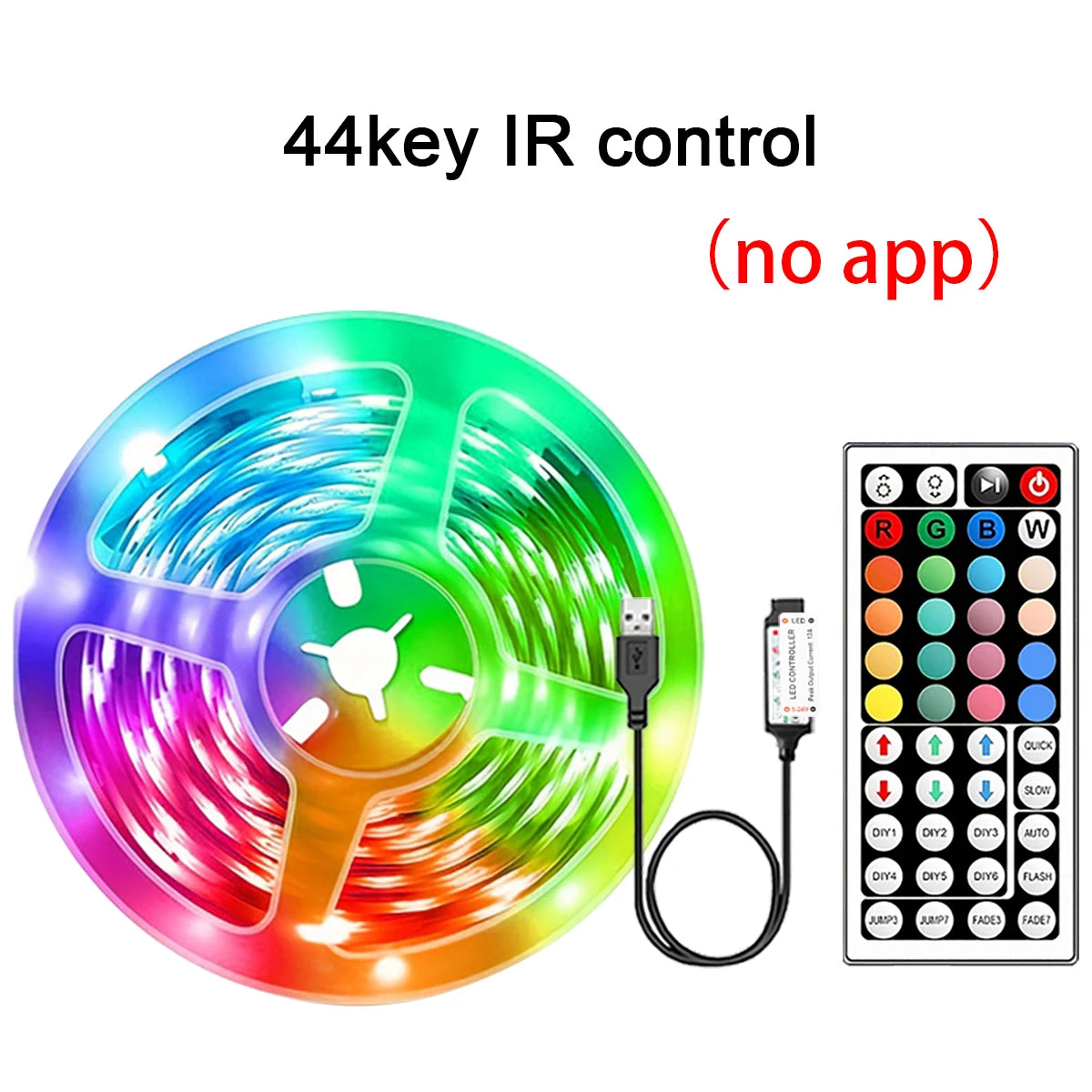 Fita LED RGB Inteligente com App + Controle